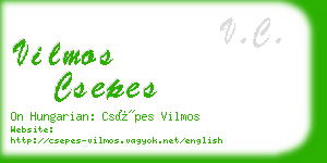 vilmos csepes business card